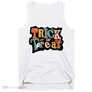 Trick Or Treat Halloween Spooky Gift Cute Tank Top