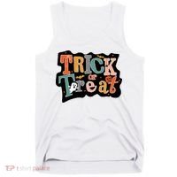 Trick Or Treat Halloween Spooky Gift Cute Tank Top thumb 0