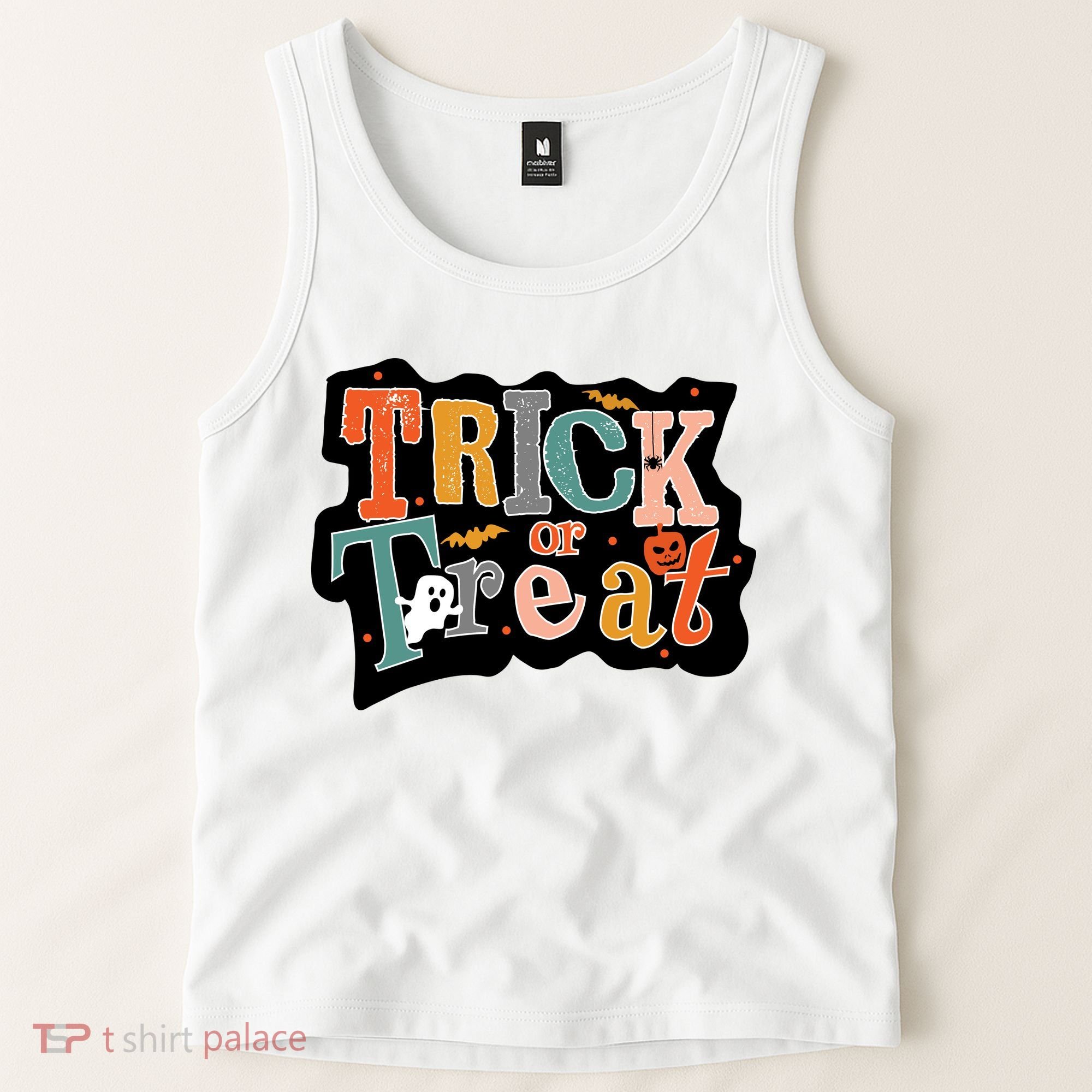 Trick Or Treat Halloween Spooky Gift Cute Tank Top