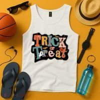 Trick Or Treat Halloween Spooky Gift Cute Tank Top thumb 4