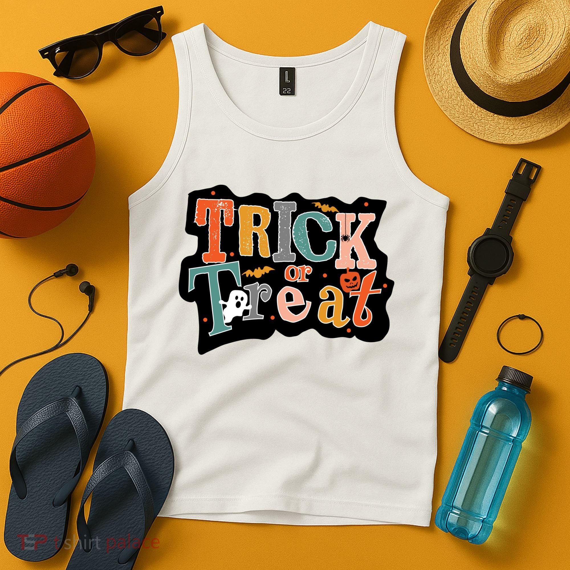 Trick Or Treat Halloween Spooky Gift Cute Tank Top