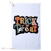 Trick Or Treat Halloween Spooky Gift Cute Golf Towel thumb 0