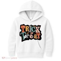 Trick Or Treat Halloween Spooky Gift Cute Kids Hoodie thumb 0