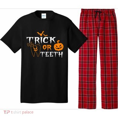 Trick Or Teeth Dentist Hygienist Halloween Costume Gift Pajama Set