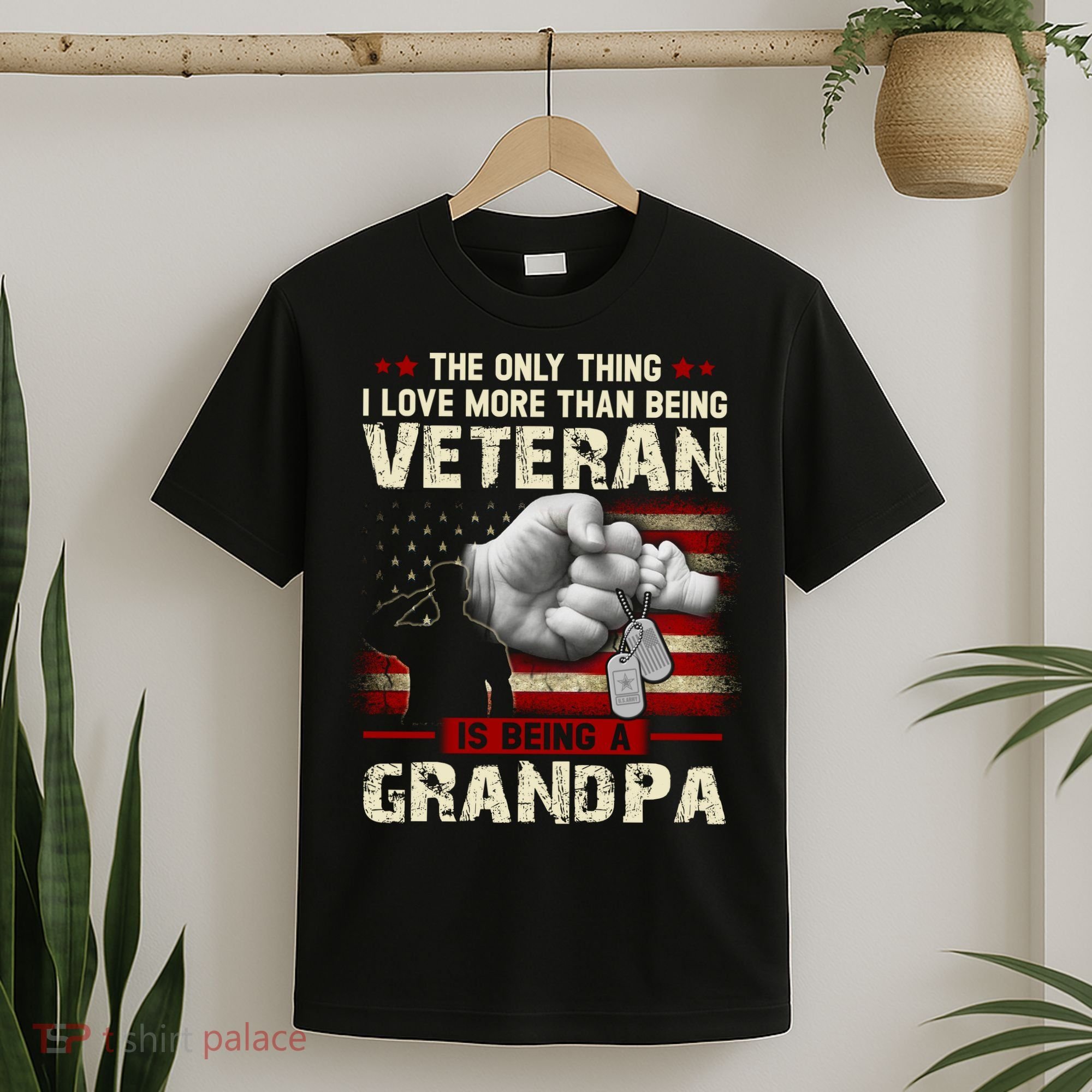 The Only Thing I Love More Than Being A Veteran Grandpa T-Shirt
