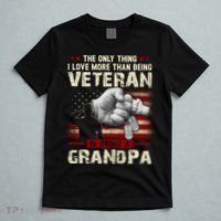 The Only Thing I Love More Than Being A Veteran Grandpa T-Shirt thumb 5