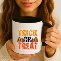 Trick Or Treat Halloween Festive Pumpkin Coffee Mug thumb 3