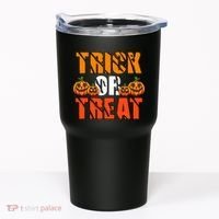 Trick Or Treat Halloween Festive Pumpkin Tumbler thumb 0