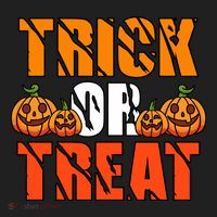 Trick Or Treat Halloween Festive Pumpkin Golf Towel thumb 3