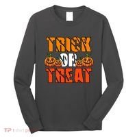 Trick Or Treat Halloween Festive Pumpkin Long Sleeve Shirt thumb 0