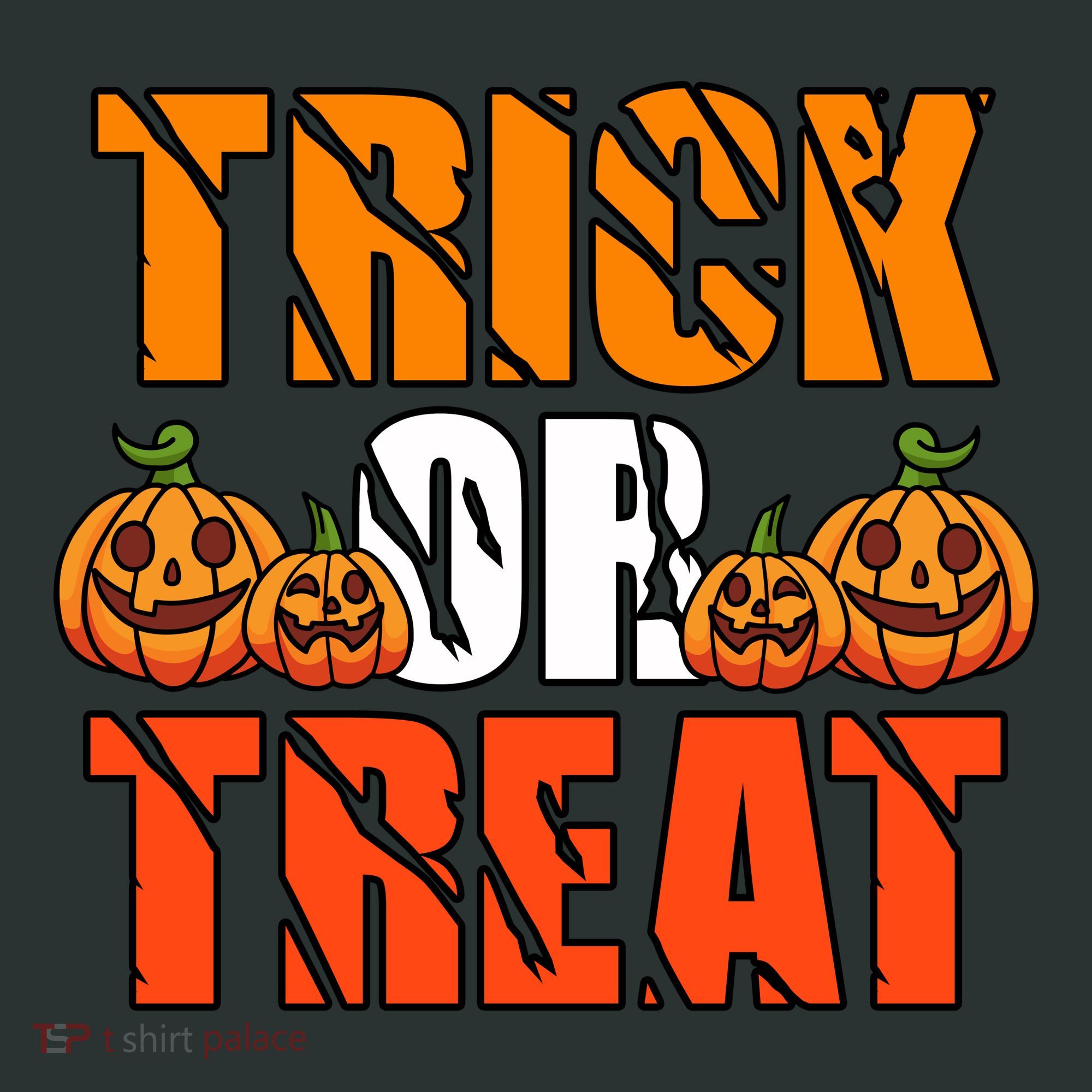 Trick Or Treat Halloween Festive Pumpkin Long Sleeve Shirt
