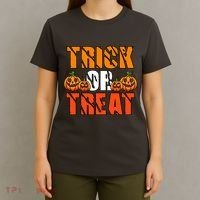Trick Or Treat Halloween Festive Pumpkin T-Shirt thumb 4