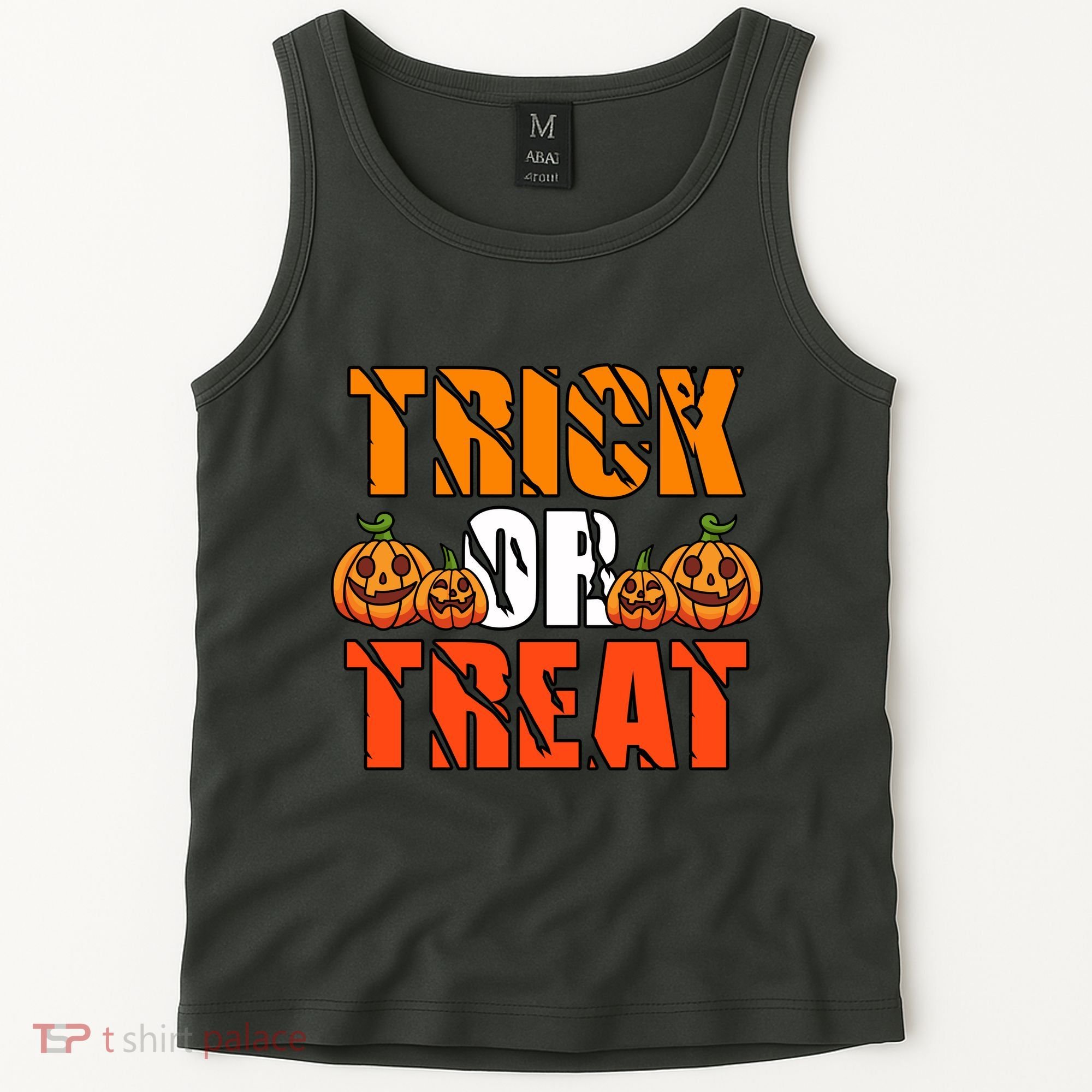Trick Or Treat Halloween Festive Pumpkin Tank Top