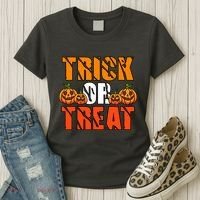 Trick Or Treat Halloween Festive Pumpkin Women's T-Shirt thumb 3