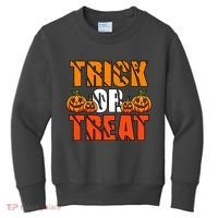 Trick Or Treat Halloween Festive Pumpkin Kids Sweatshirt thumb 0