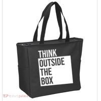 Think Outside The Box Tote Bag thumb 2