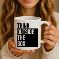 Think Outside The Box Coffee Mug thumb 3