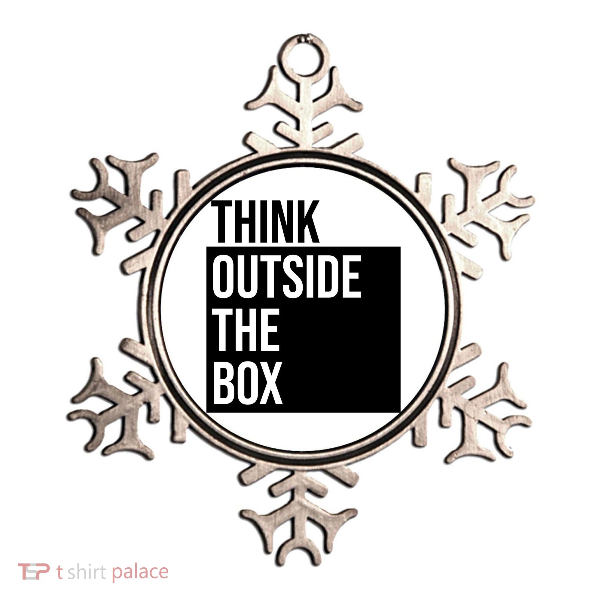 Think Outside The Box Ornament