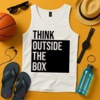 Think Outside The Box Tank Top thumb 4