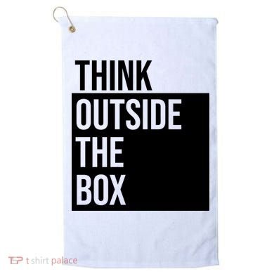 Think Outside The Box Golf Towel