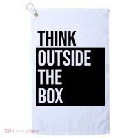 Think Outside The Box Golf Towel thumb 0