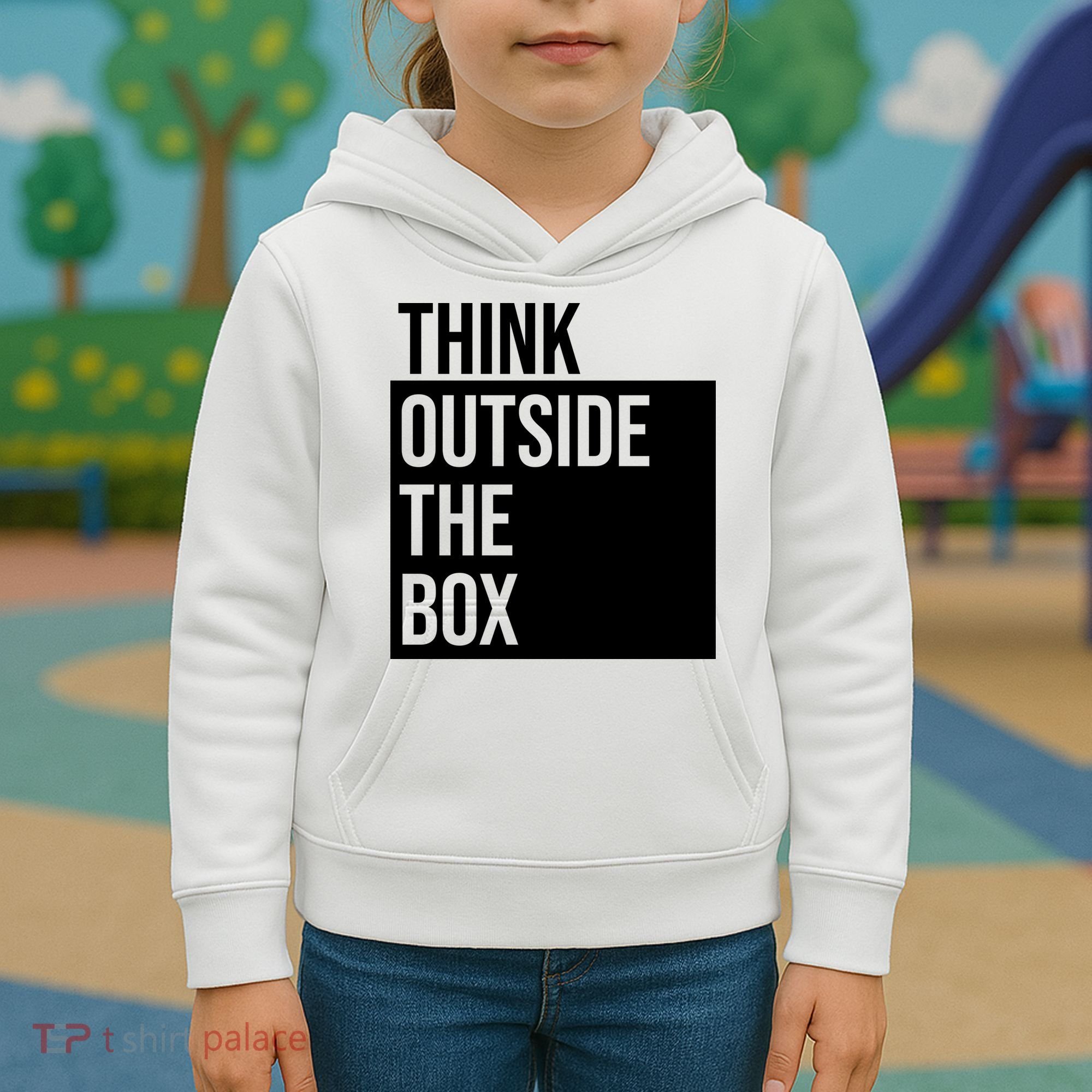 Think Outside The Box Kids Hoodie