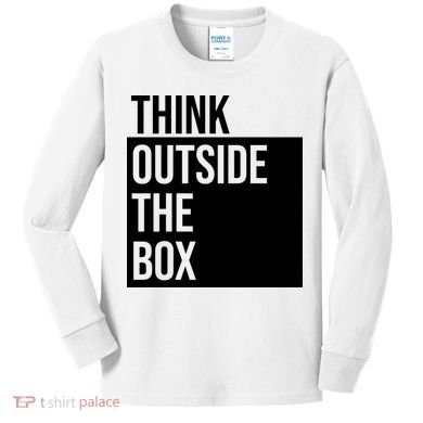 Think Outside The Box Kids Long Sleeve Shirt