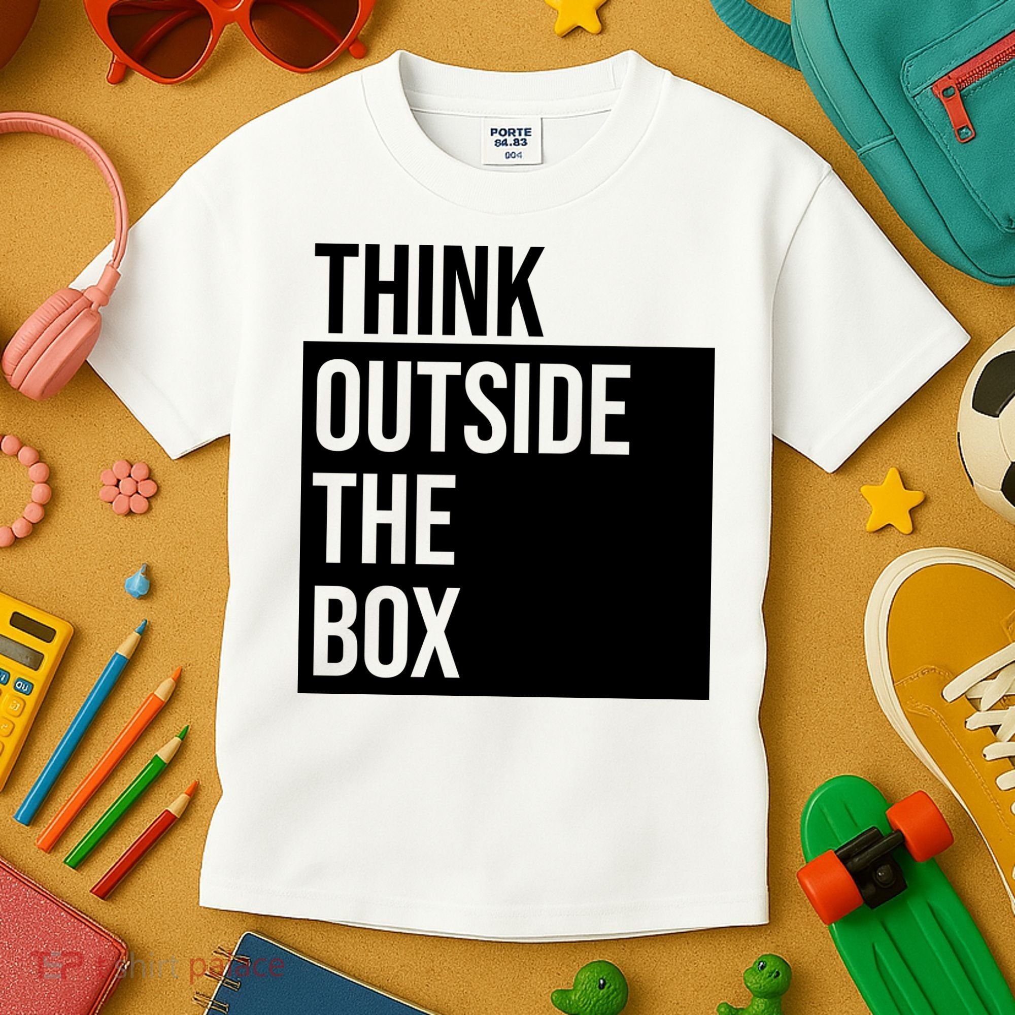 Think Outside The Box Kids T-Shirt
