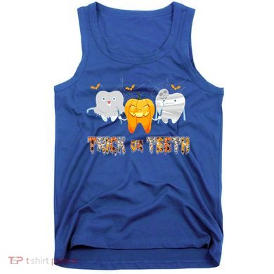 Trick Or Teeth Funny Dental Hygienist Dentist Rdh Halloween Meaningful Gift Tank Top