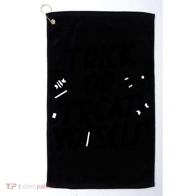 TRICK OR TREAT YO' SELF Golf Towel