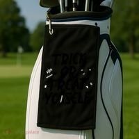 TRICK OR TREAT YO' SELF Golf Towel thumb 2