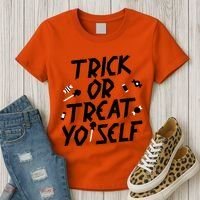 TRICK OR TREAT YO' SELF Women's T-Shirt thumb 3