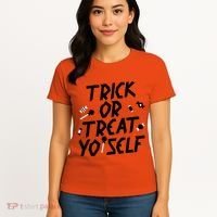 TRICK OR TREAT YO' SELF Women's T-Shirt thumb 4