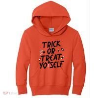 TRICK OR TREAT YO' SELF Kids Hoodie thumb 0