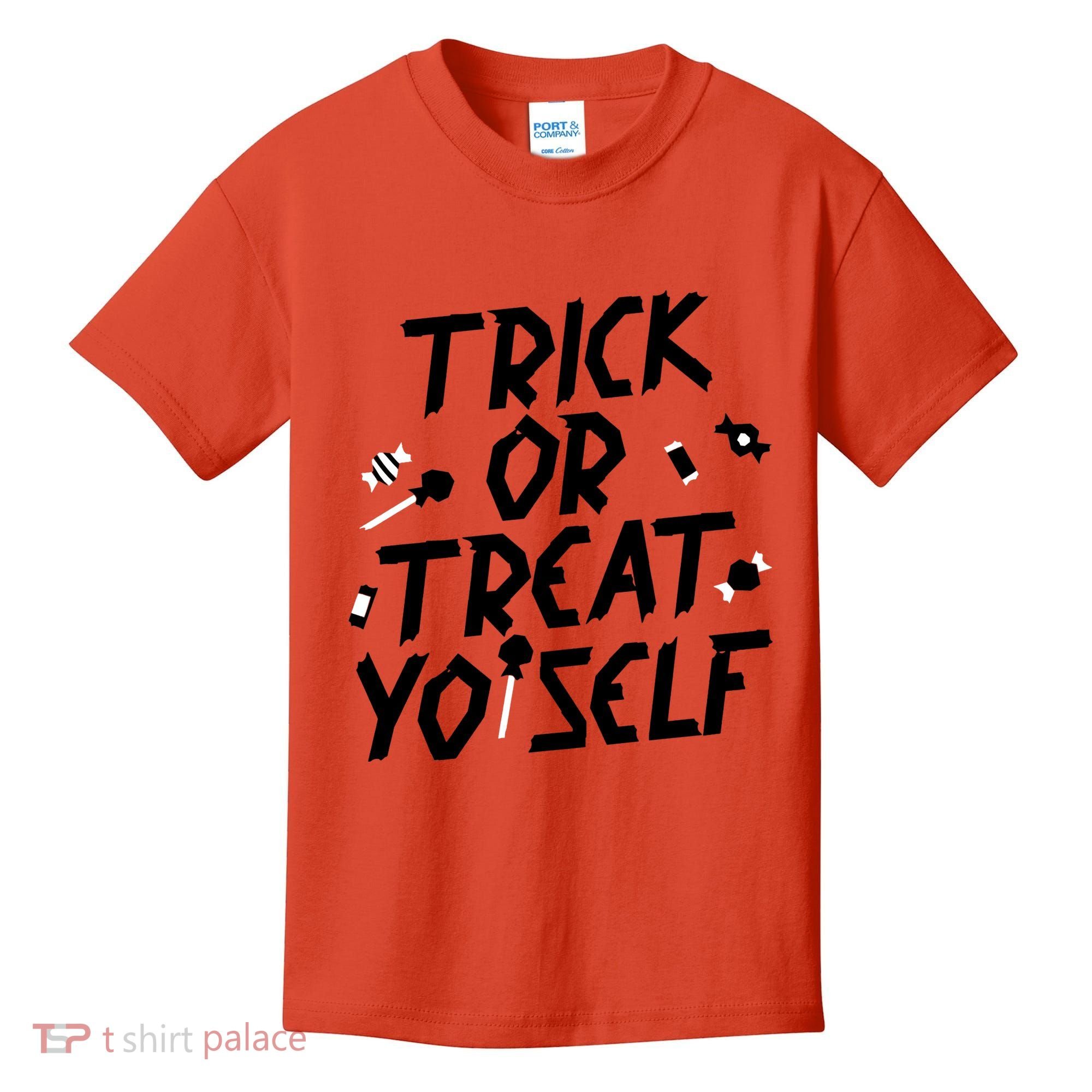 TRICK OR TREAT YO' SELF Kids T-Shirt