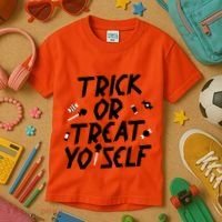 TRICK OR TREAT YO' SELF Kids T-Shirt thumb 3