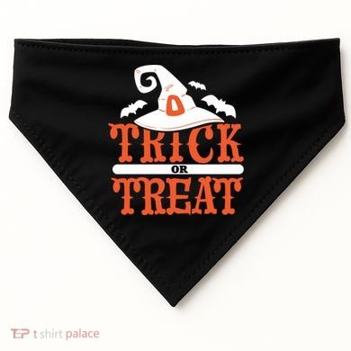 Trick Or Treat Halloween Witch USA-Made Doggie Bandana