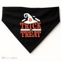 Trick Or Treat Halloween Witch USA-Made Doggie Bandana thumb 0