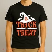 Trick Or Treat Halloween Witch T-Shirt thumb 3