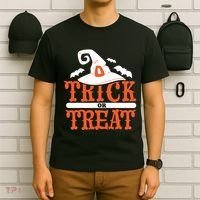 Trick Or Treat Halloween Witch T-Shirt thumb 6
