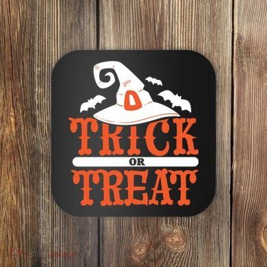 Trick Or Treat Halloween Witch Coaster