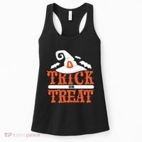 Trick Or Treat Halloween Witch Women's Tank Top thumb 0