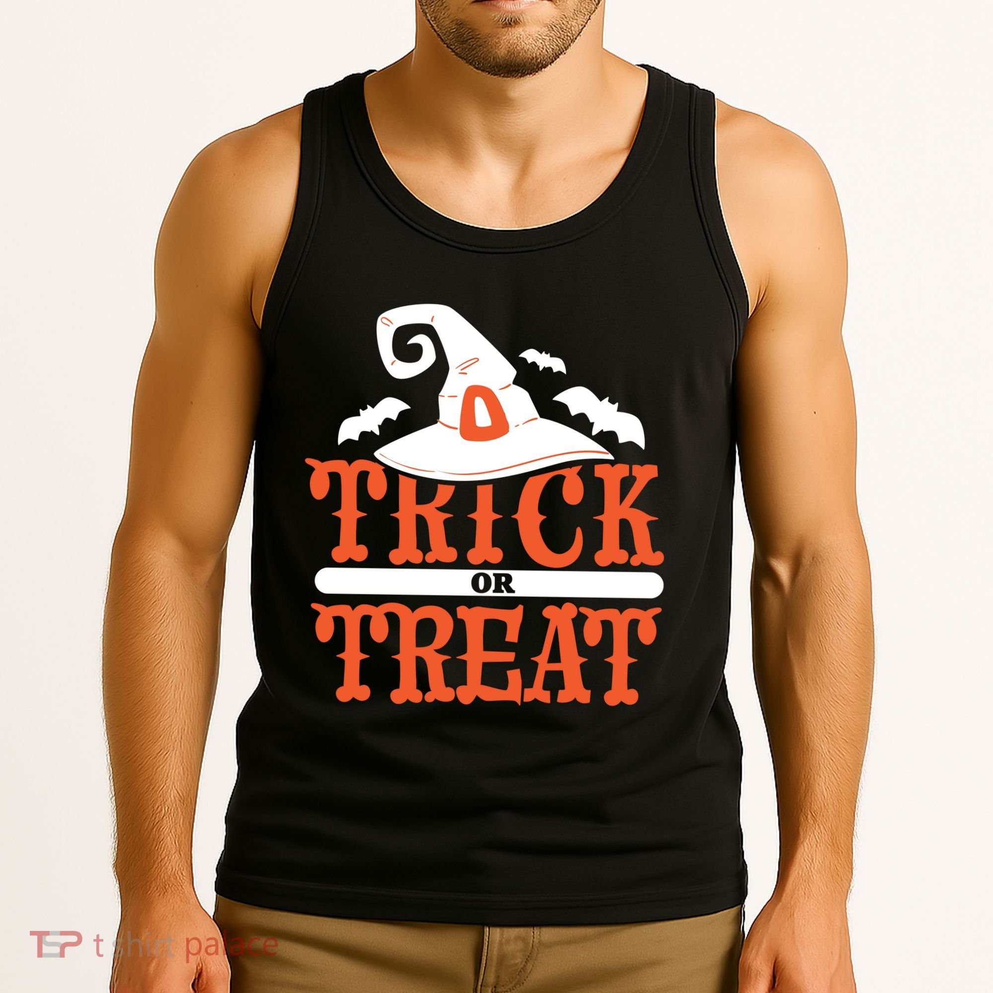 Trick Or Treat Halloween Witch Tank Top