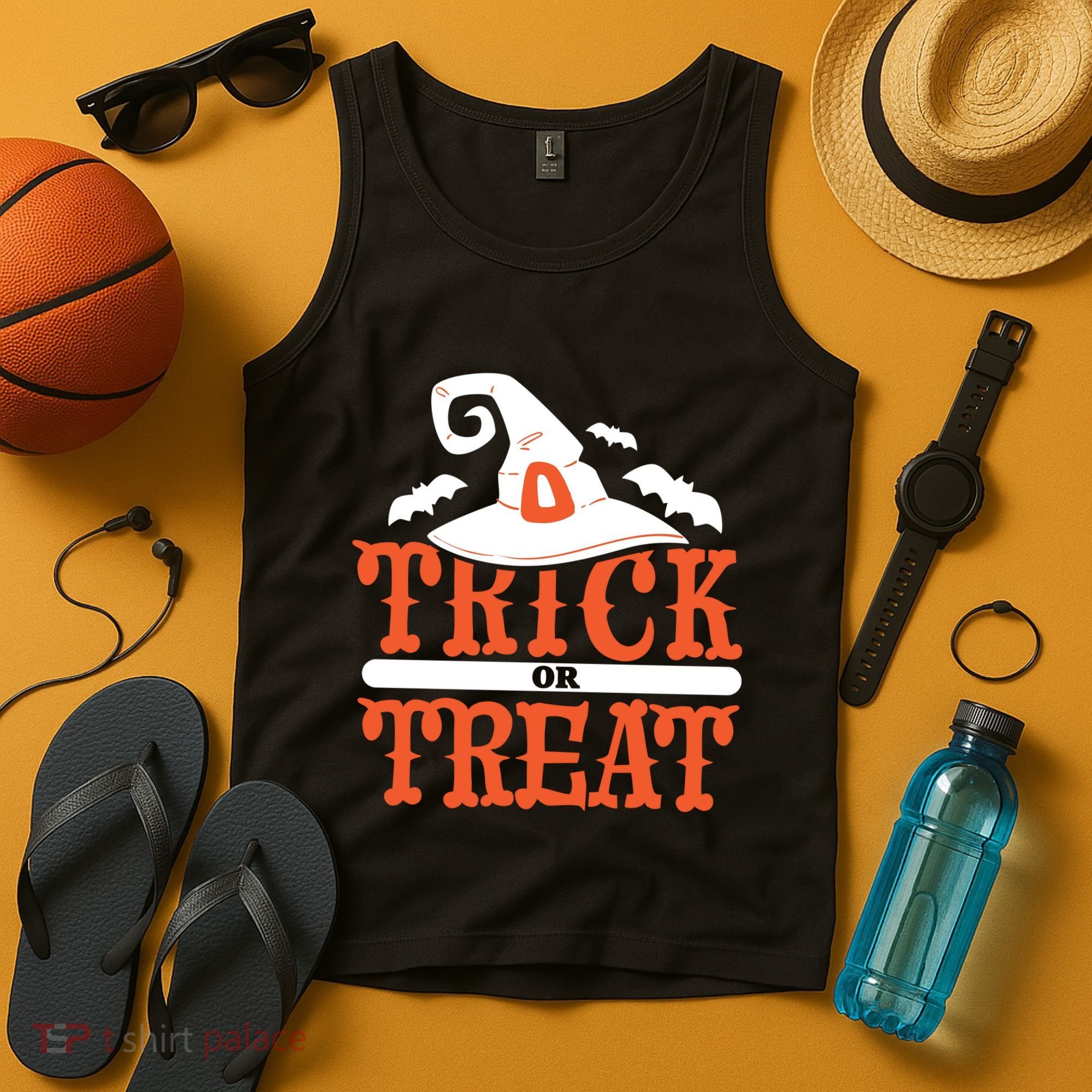 Trick Or Treat Halloween Witch Tank Top