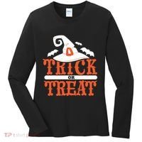 Trick Or Treat Halloween Witch Women's Long Sleeve Shirt thumb 0