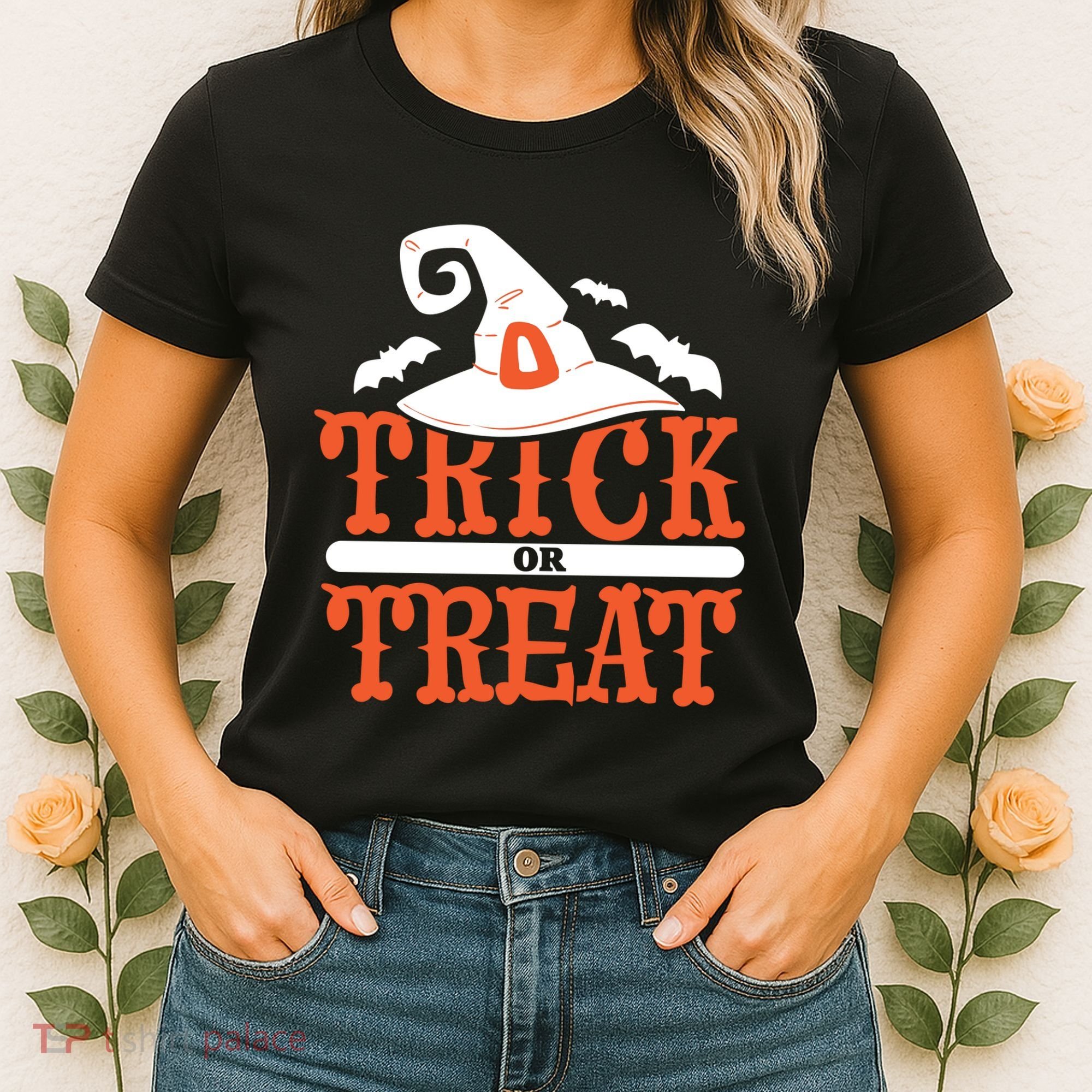 Trick Or Treat Halloween Witch Women's T-Shirt