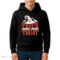 Trick Or Treat Halloween Witch Kids Hoodie thumb 4