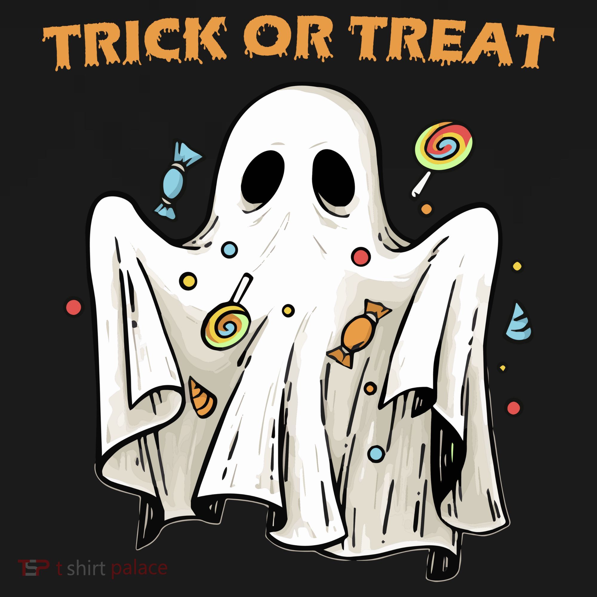 Trick Or Treat Candy Ghost Halloween Backpack