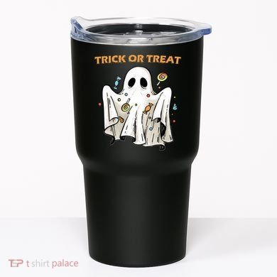 Trick Or Treat Candy Ghost Halloween Tumbler