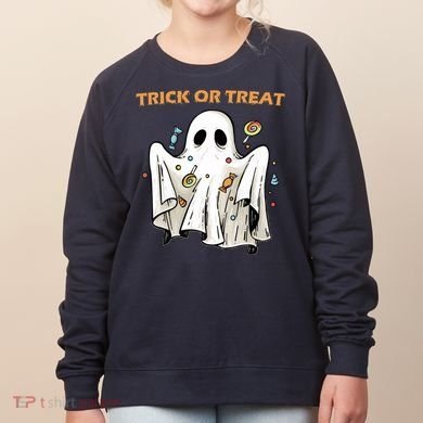 Trick Or Treat Candy Ghost Halloween Women's Sweatshirt